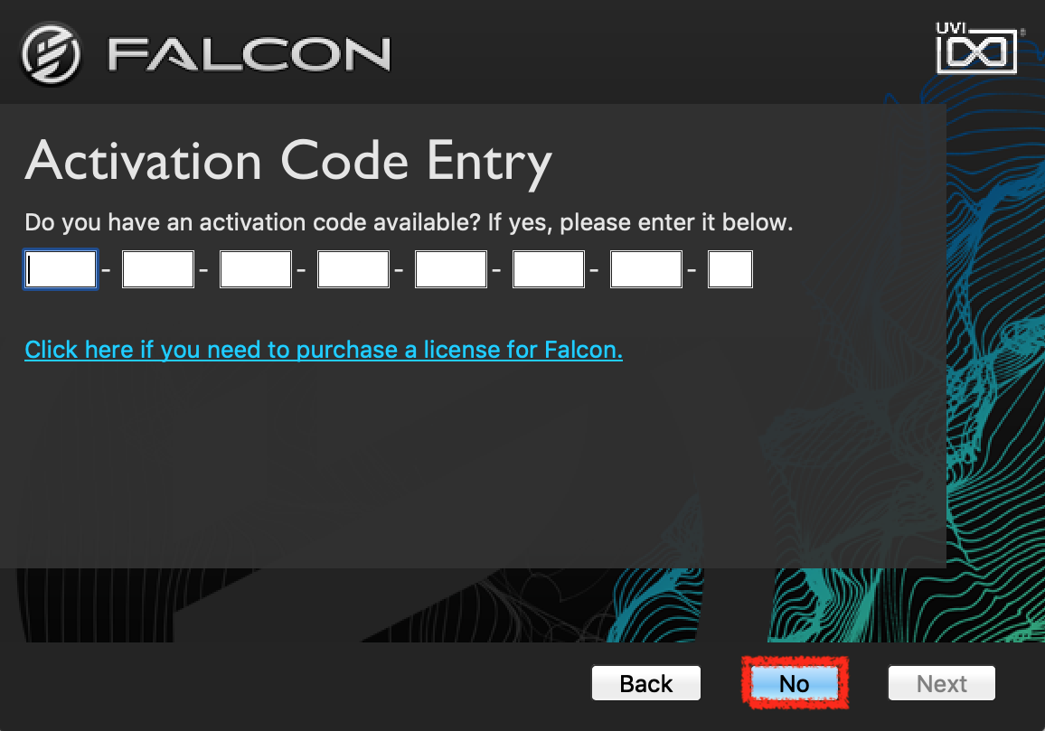 Falcon Code Activation